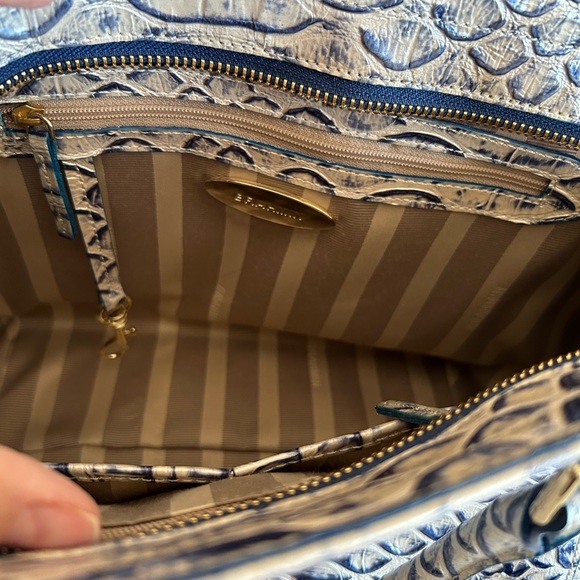 Brahmin Arden Satchell Pamilla Leather Satchel - Steel - Picture 8 of 10